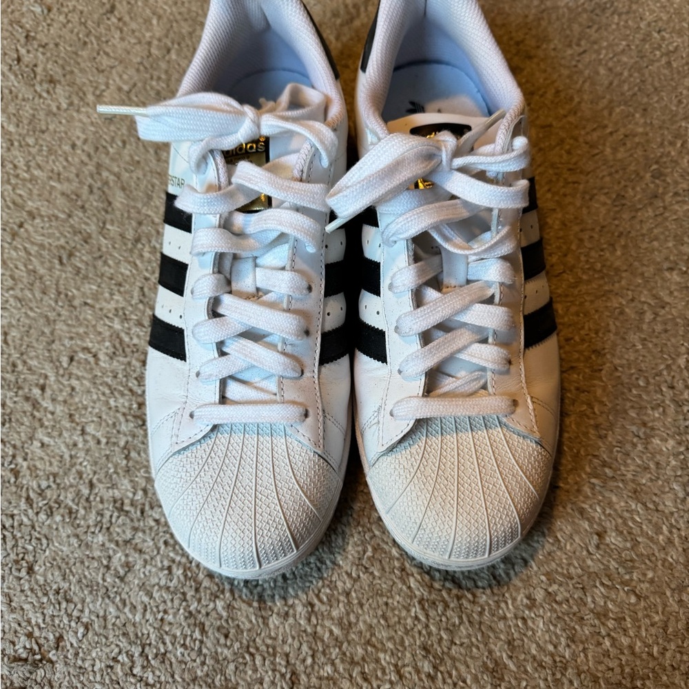 adidas White and Black Athletic Shoes